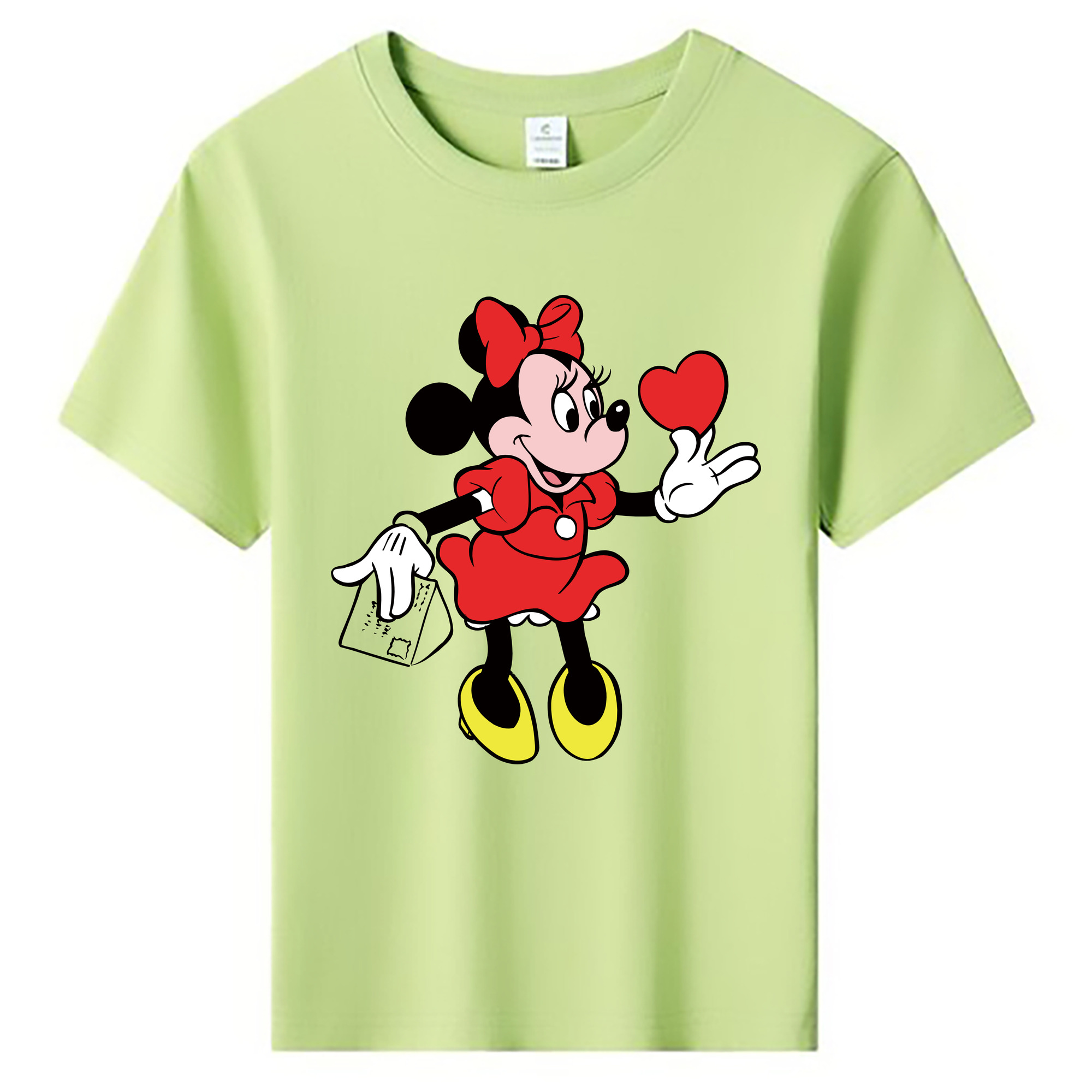 ミッキーマウス Mickey Mouse 綿100％キッズTシャツ（フロントプリント）